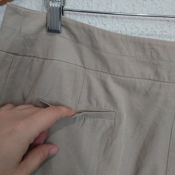 Pendelton Tan Silk Blend Trouser Pants Size 12 - Picture 11 of 13